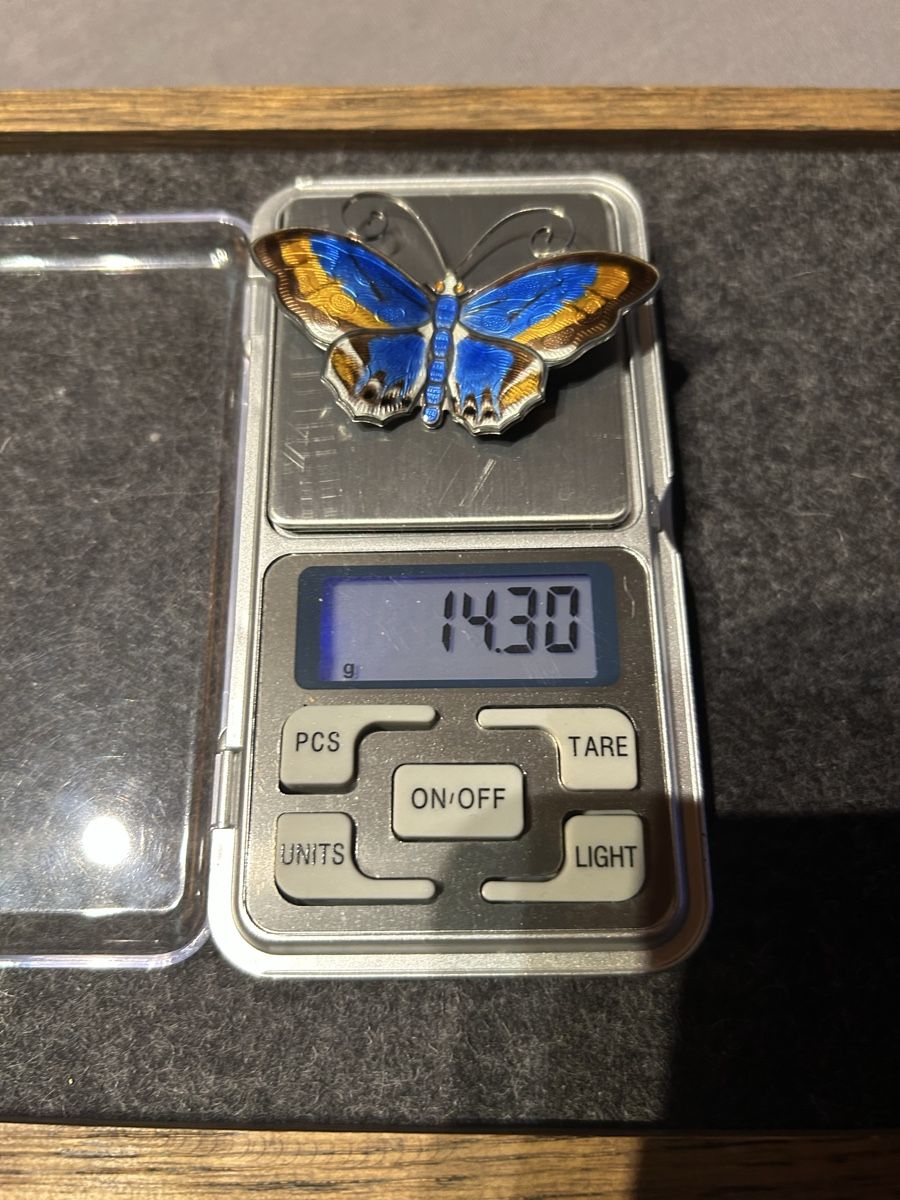 Broschen & Nadeln: Brosche Schmetterling David Andersen 925 Silber Emaille – Gebraucht aus Aeschi b. Spiez von davidS744 3