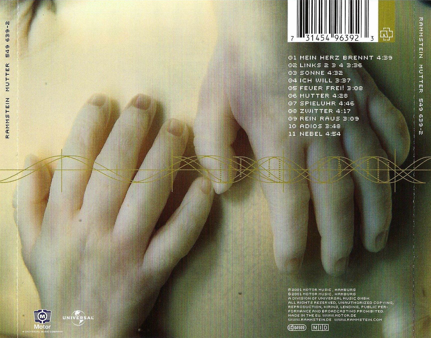 CDs: CD: RAMMSTEIN - Mutter – D'occasion à Rotkreuz par groeli69 1