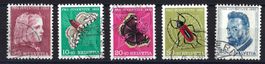 Pro Juventute Satz 1953 Katalog-Nr. J148-J152, sauber gest.