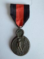 Belgische Yser Medaille 1914 mit Band gebraucht