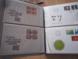 Lot 12 ca 120 FDC in Album mit 29 Blätter und Spezial FDC's