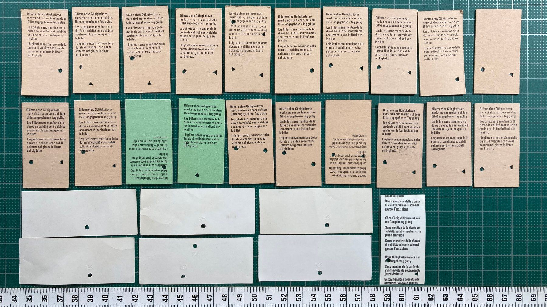 Billets: Wädenswil, 27 alte Bahn Billette, SBB – D'occasion à Lenzburg par fh1 1