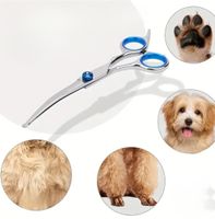 Premium-Edelstahl-Schere für Hunde + Katzen, sichere Spitze