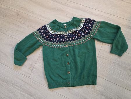 Alana Strickjacke, Gr. 110, Grün, Winter Look, Top Zustand!