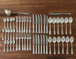 Grosses Silberbesteck Set 49 Teile – klassisch elegant