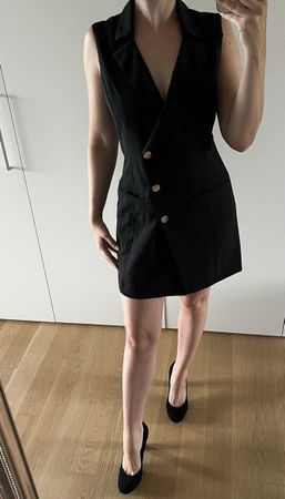 Schwarzes Kleid von 4th Reckless 38 Blazer Kleid 