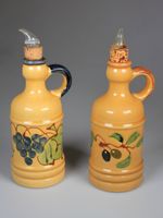 2er Set Öl- und Essigflaschen Fayence Provence Poët-Laval