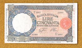 Italien 50 lire 1943
