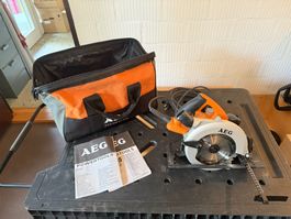 AEG KS 55 C Handkreissäge 1200 W inkl. Tasche und Anschlag