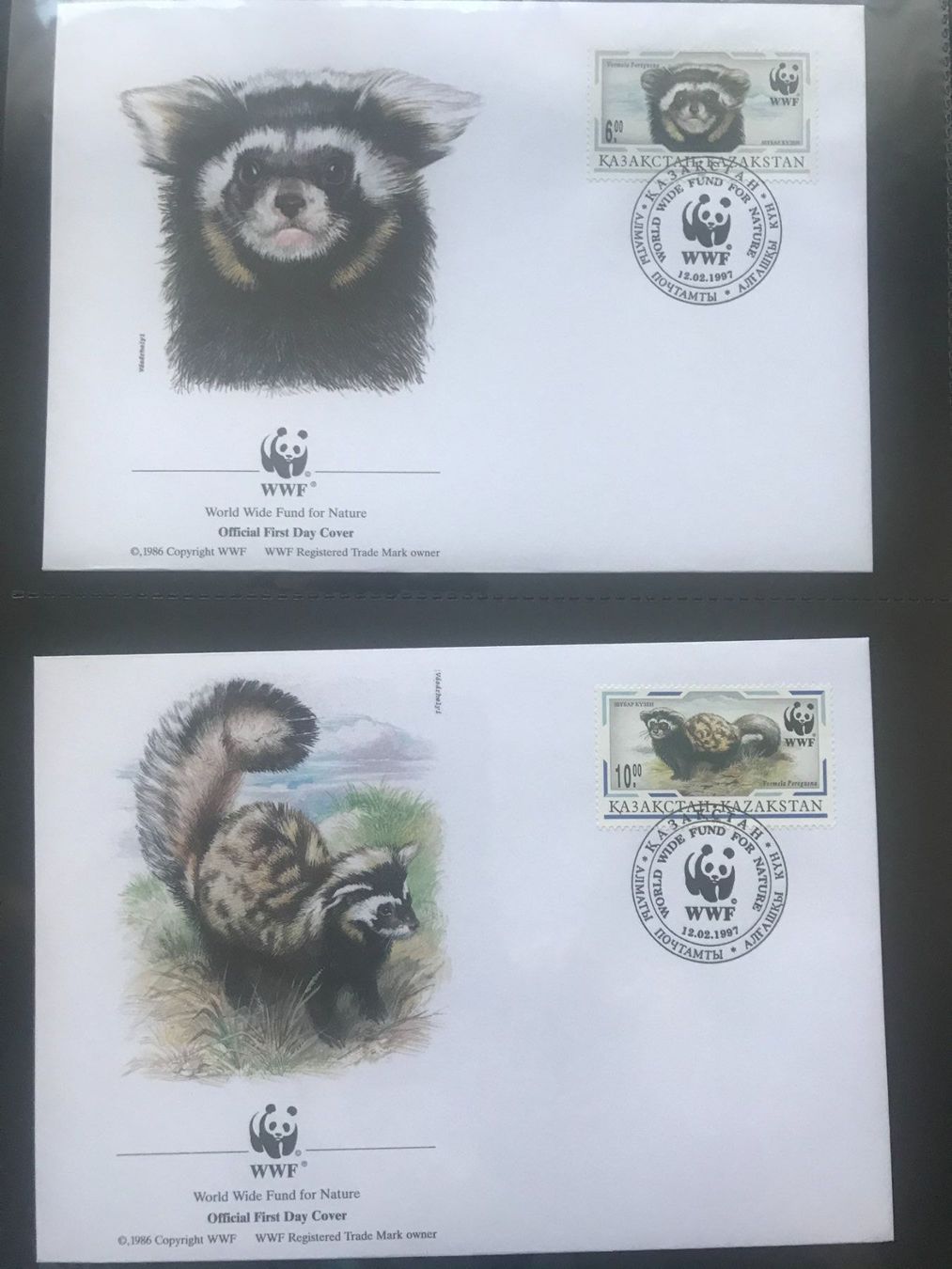 Tutti i francobolli: WWF Kasachstan 1997 Tigeriltis Satz Ersttagsbriefe – Nuovo (secondo la descrizione) da Liestal venduto da schnueps