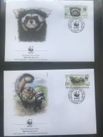 WWF Kasachstan 1997 Tigeriltis Satz Ersttagsbriefe