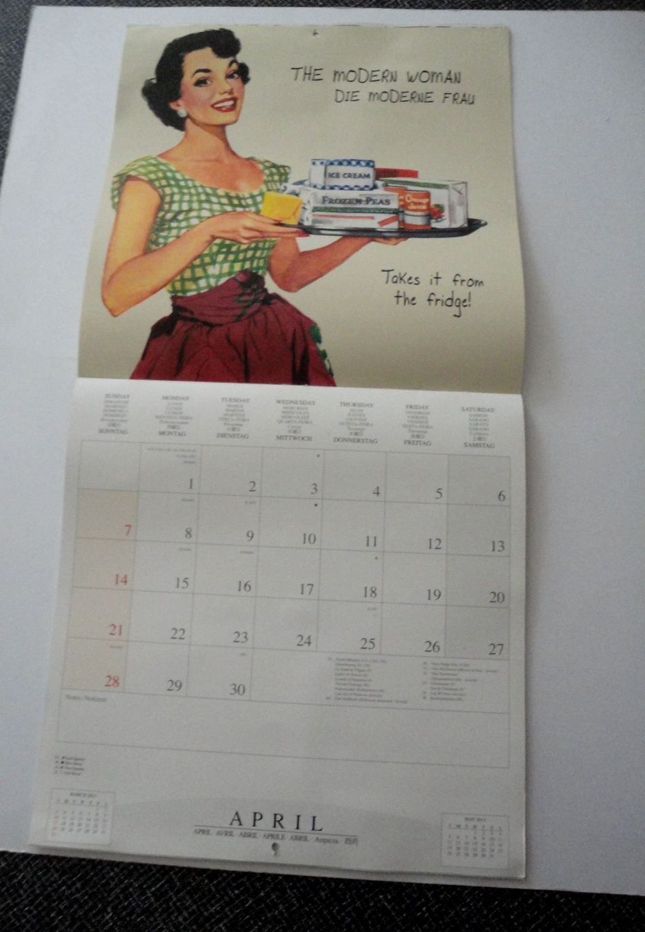 Calendari: Retro Kalender/Küchenkalender Repro-Druck – Usato da zürich venduto da parts5060 1