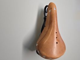 Militär Velo Leder Sattel zu Ordonnanzrad Velo, Original Neu