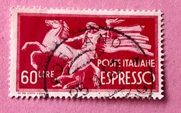Briefmarken aus Italien 1945 Express GESTEMPELT 