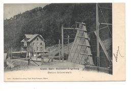 ENGELBERG Station Grünenwald - Elektr. Bahn - Stempel Hotel