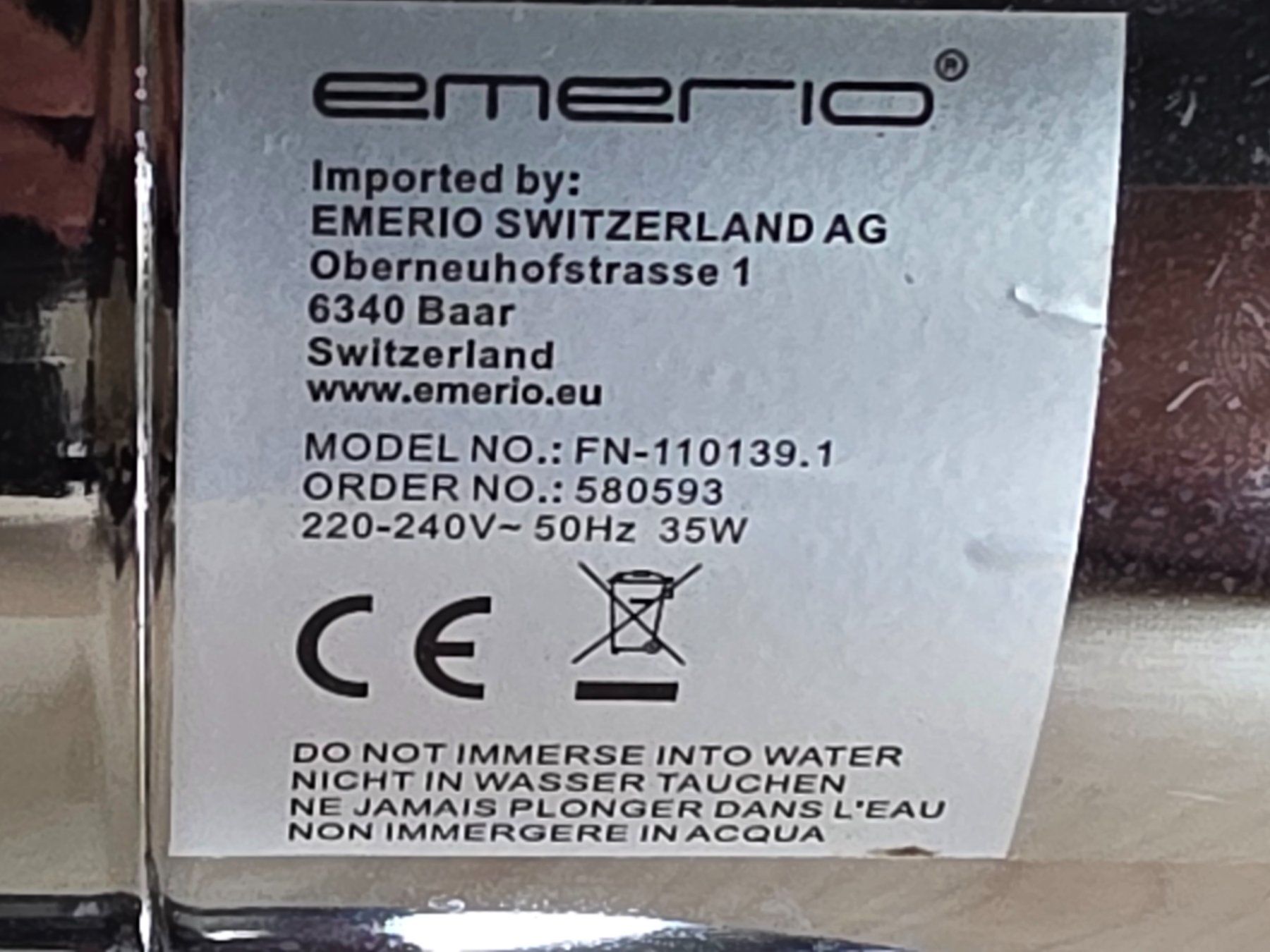 Ventilatoren: Tischventilator emerio Chrom 30cm Durchmesser neuwertig – Gebraucht aus Winterthur von Marcello66 3