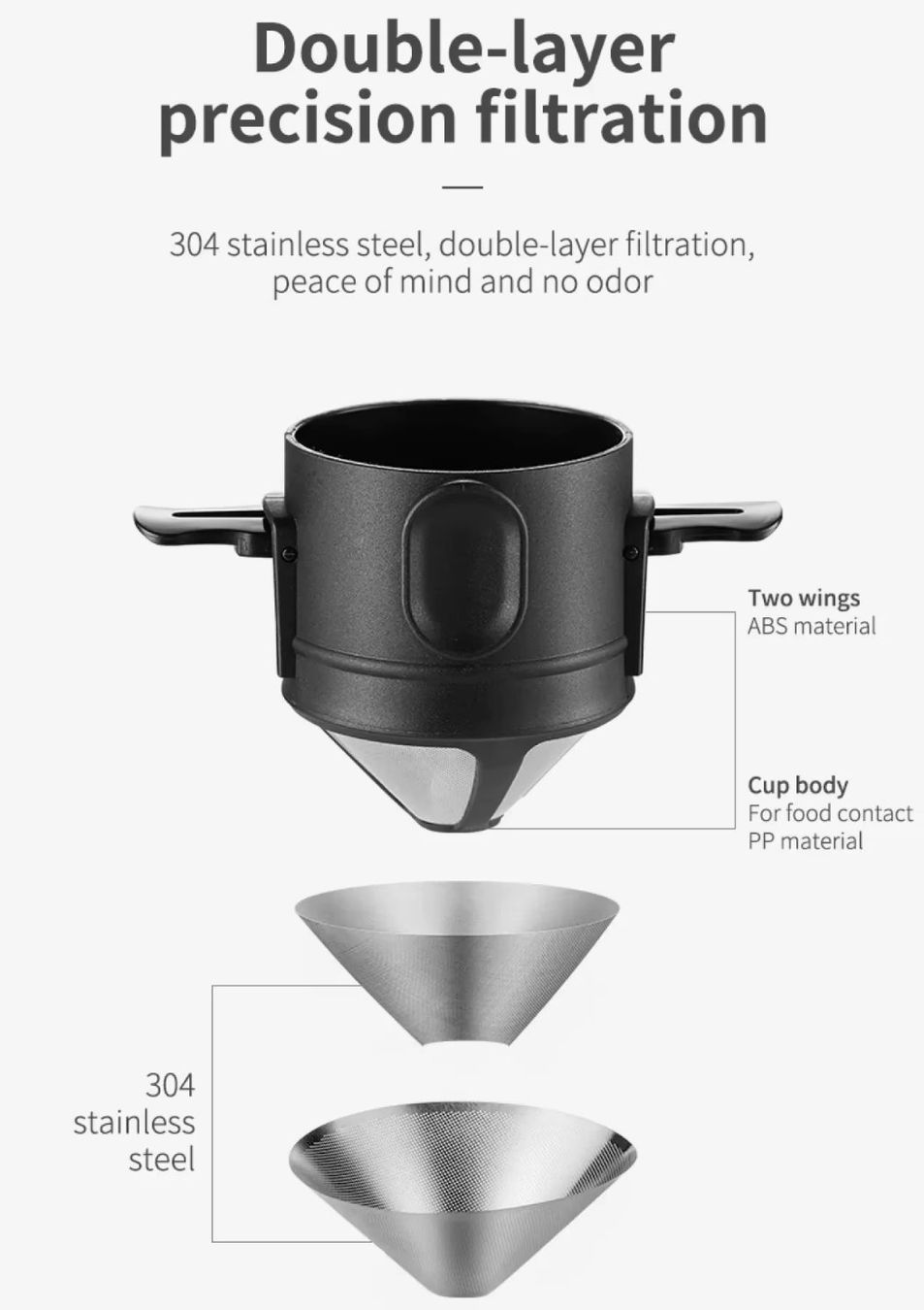 Autres articles pour la maison: Kaffeefilter Edelstahl wiederverwendbar Dauerfilter Filter – Neuf avec emballage d'origine à Genève par Promo- 6