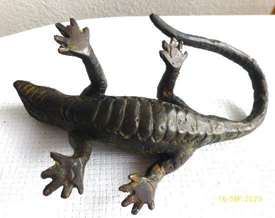 Sculture & Statue: Alte vermutlich antike Echse aus Bronze. – Usato da Pratteln venduto da Emperial 4