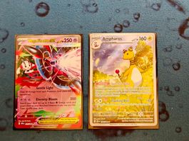 Pokémon Karten Mega Floette EX und Ampharos