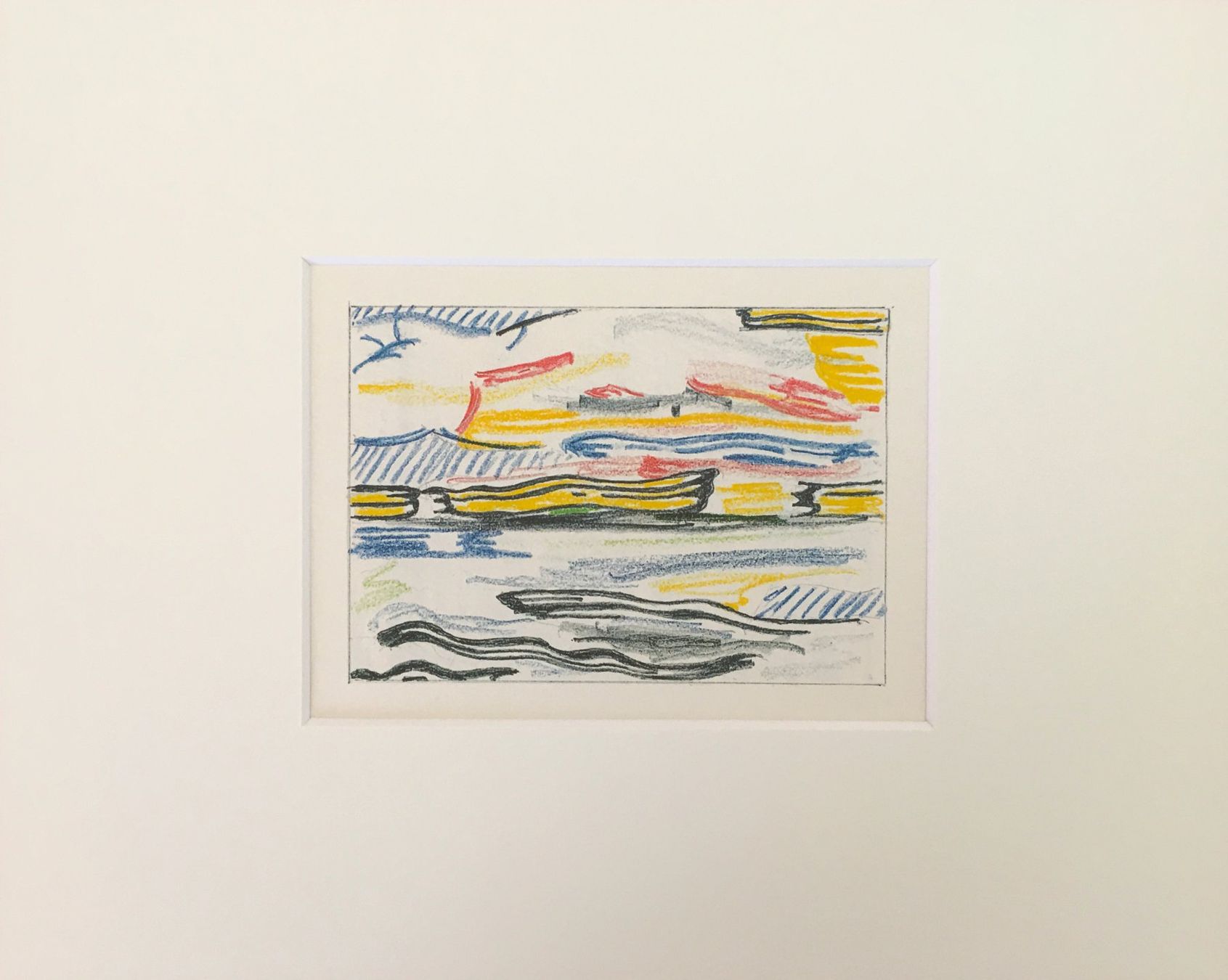 Grafiken & Lithographien: Roy Lichtenstein "Sea And Sky – Gebraucht aus Nennigkofen von Sommersonnen 1