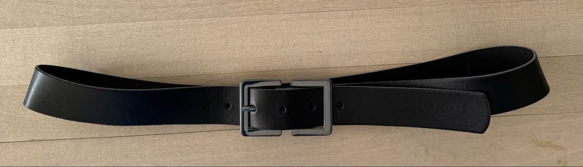 Cinture: Schwarzer Ledergürtel, Grösse 40, zeitlos elegant! – Nuovo (secondo la descrizione) da Lyss venduto da Sibella56