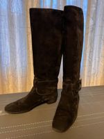 ROGER VIVIER Damen Stiefel Wildleder schwarz, GR 39