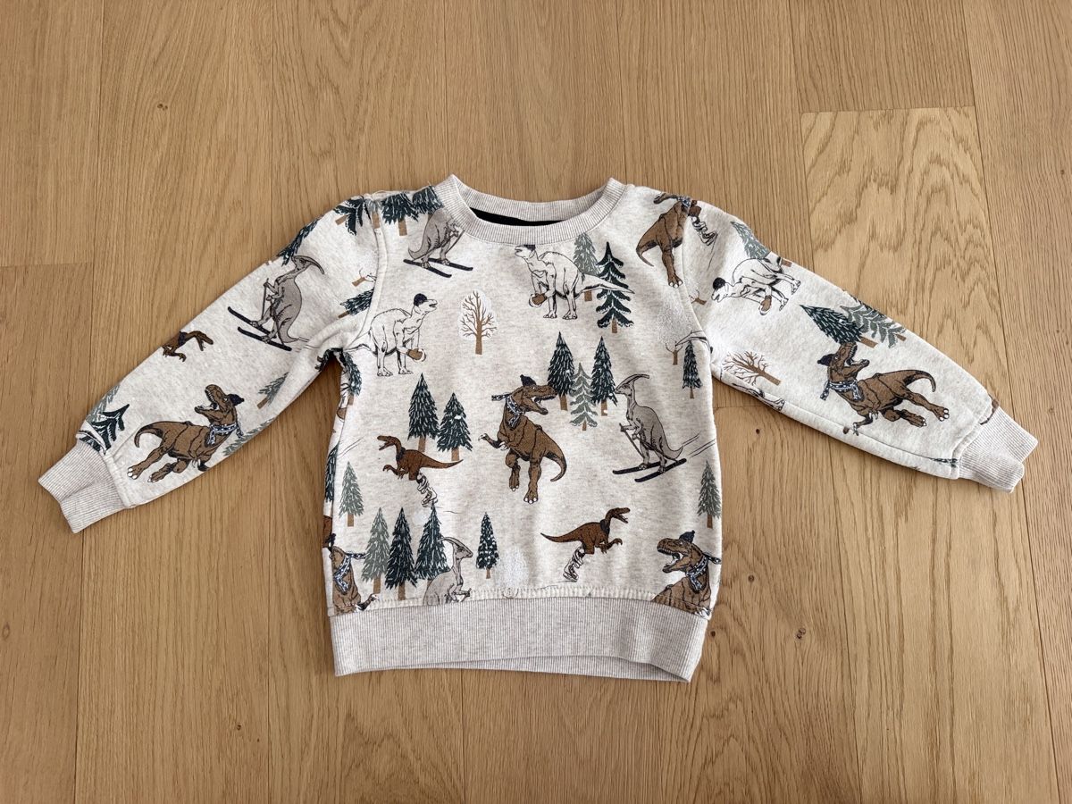 C&A Maglioni & Felpe: Weihnachts-Pullover Dino C&A Gr. 104 – Usato da Rain venduto da Heike5284