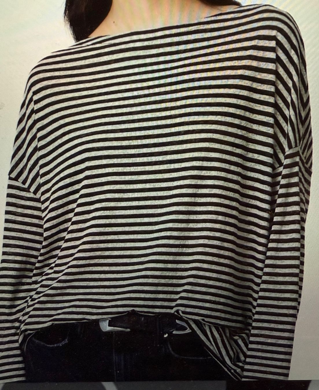 Allsaints Maglioni & Felpe: All Saints Rita Gestreiftes Langarmshirt Gr. L – Usato da Basel venduto da Rouge. 7