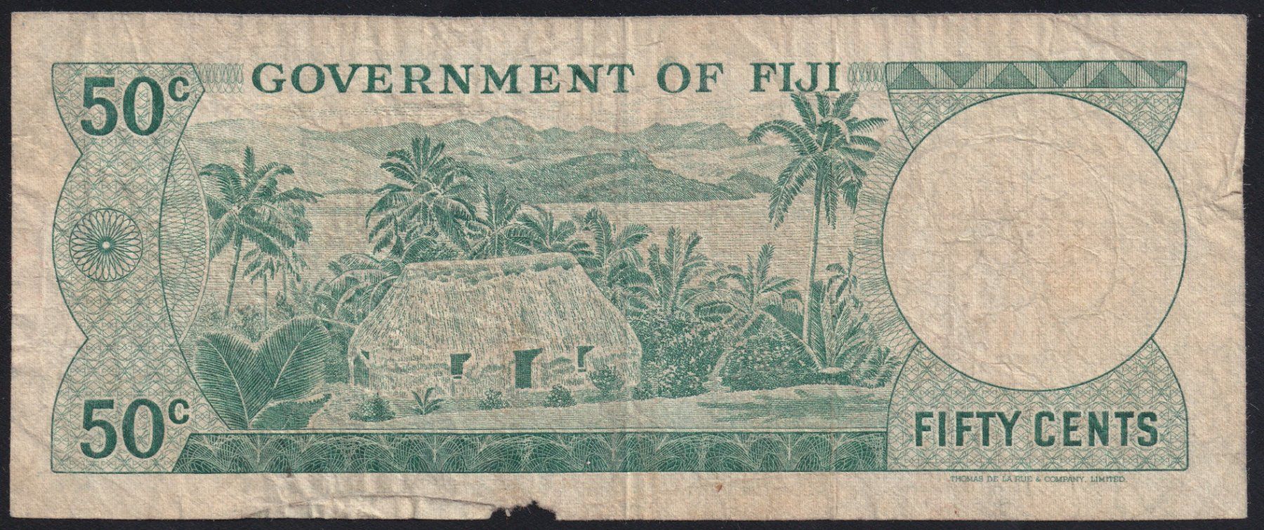 Billets de banque: Fiji 50 Cents 1971 – D'occasion à Brugg AG par banknoten_muesli 1