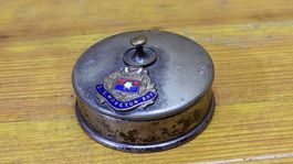 Kleine Metalldose versilbert, Vintage (L12)