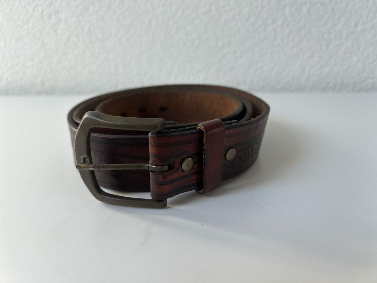 Ceintures: Leather belt brown with pattern acceptable condition – D'occasion à Saland par ele_vc96 1