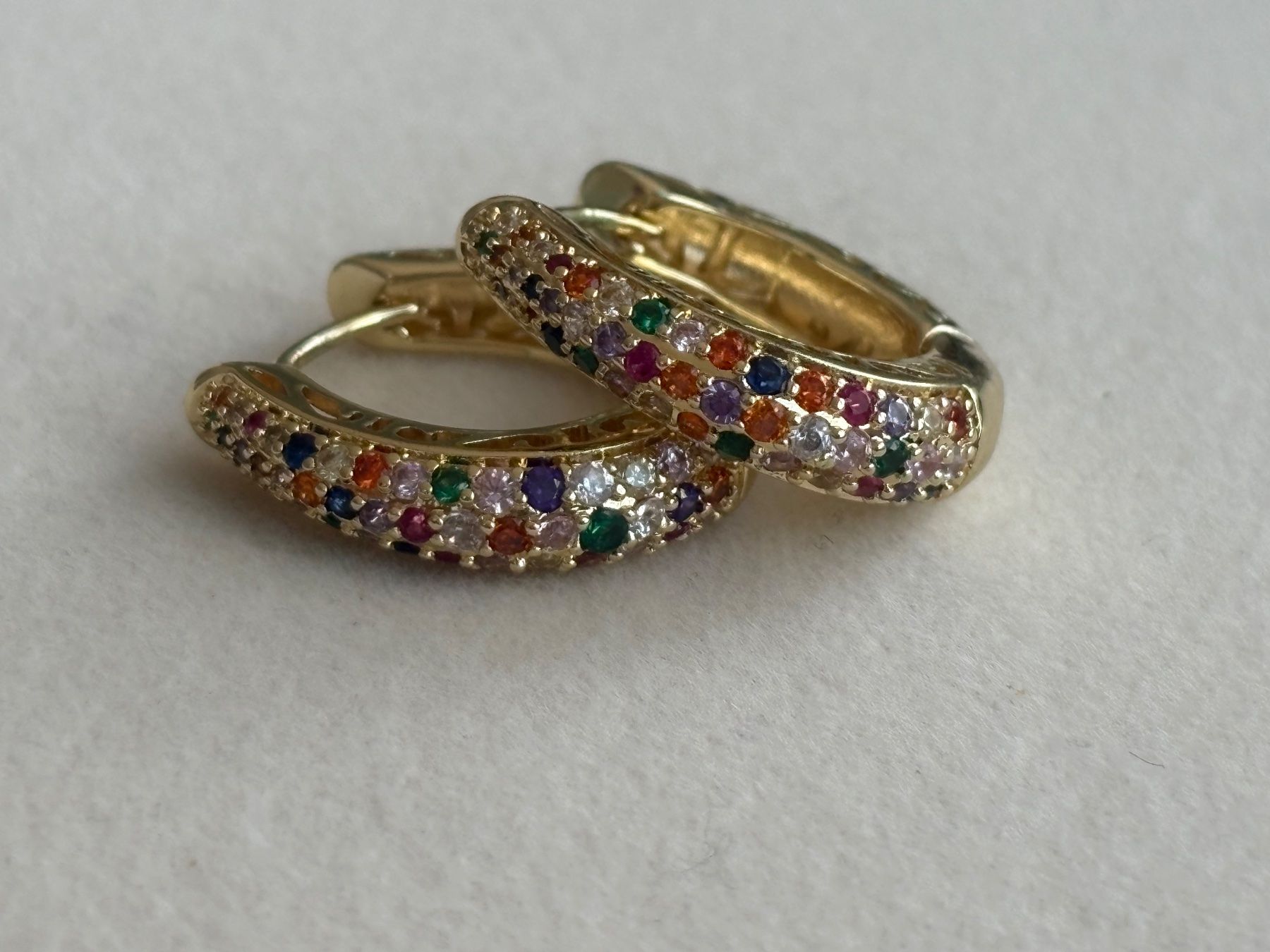 Orecchini pendenti & Orecchini a lobo: Luxus Elegante Ohrschmuck Ohrstecker/Multicolore Farbe:Gold – Nuovo (secondo la descrizione) da Biel-Bienne venduto da Roserosse13 1