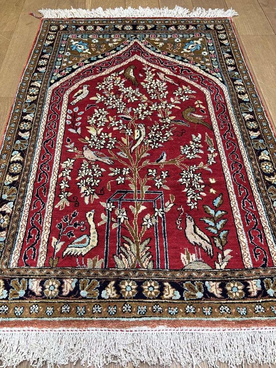 Tappeti: Lebensbaum Qom Ghom Seidenteppich – Usato da Bennau venduto da Mayer_Carpets 9