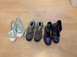 3 fast neue Schuhe Gr 38/39