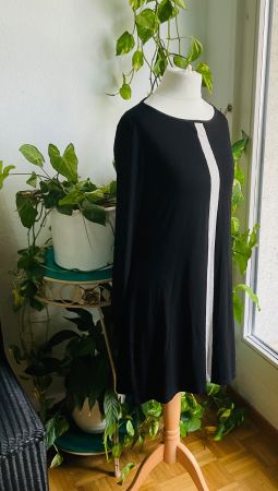 Sublime tunique Lagenlook HINDAHL & SKUDELNY noir creme t. S
