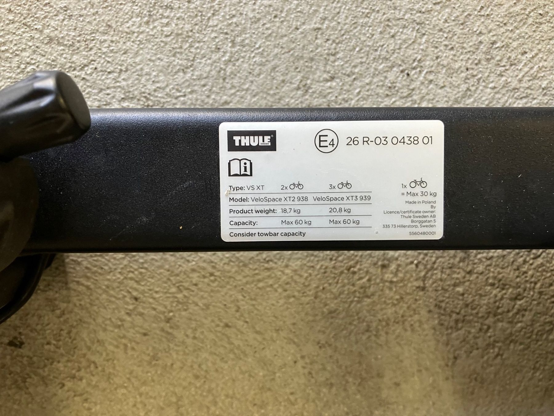 Travi: Veloträger THULE XT 2 Modell 938 – Usato da Baden venduto da lucien011 2