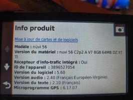 GPS Garmin nüvi 56 avec accessoires bon état