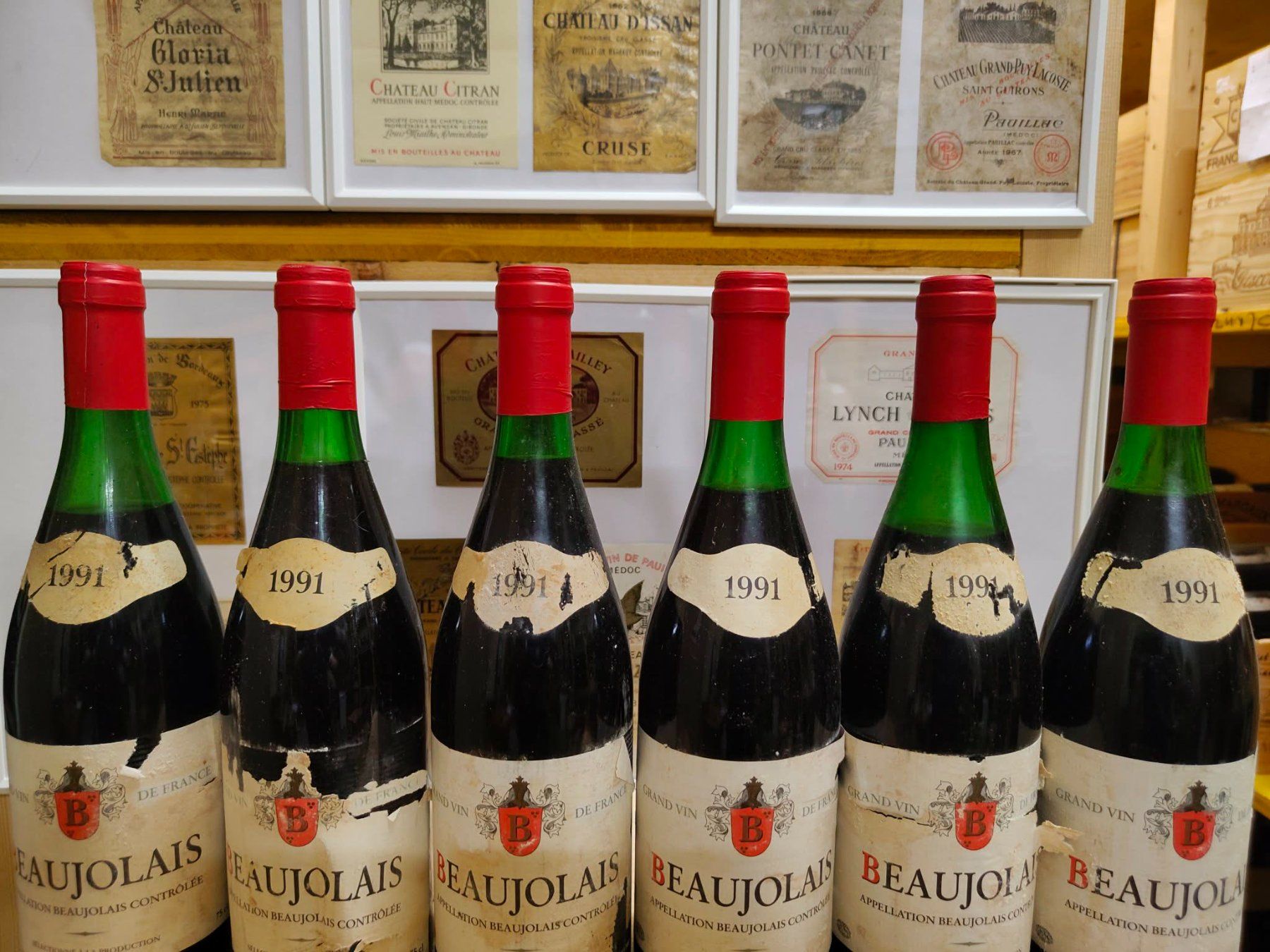 Vins: 6x 1991 BEAUJOLAIS – Neuf avec emballage d'origine à Münchenstein par weinundspirituosen 2