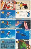10 Telefonkarten Frankreich 1991