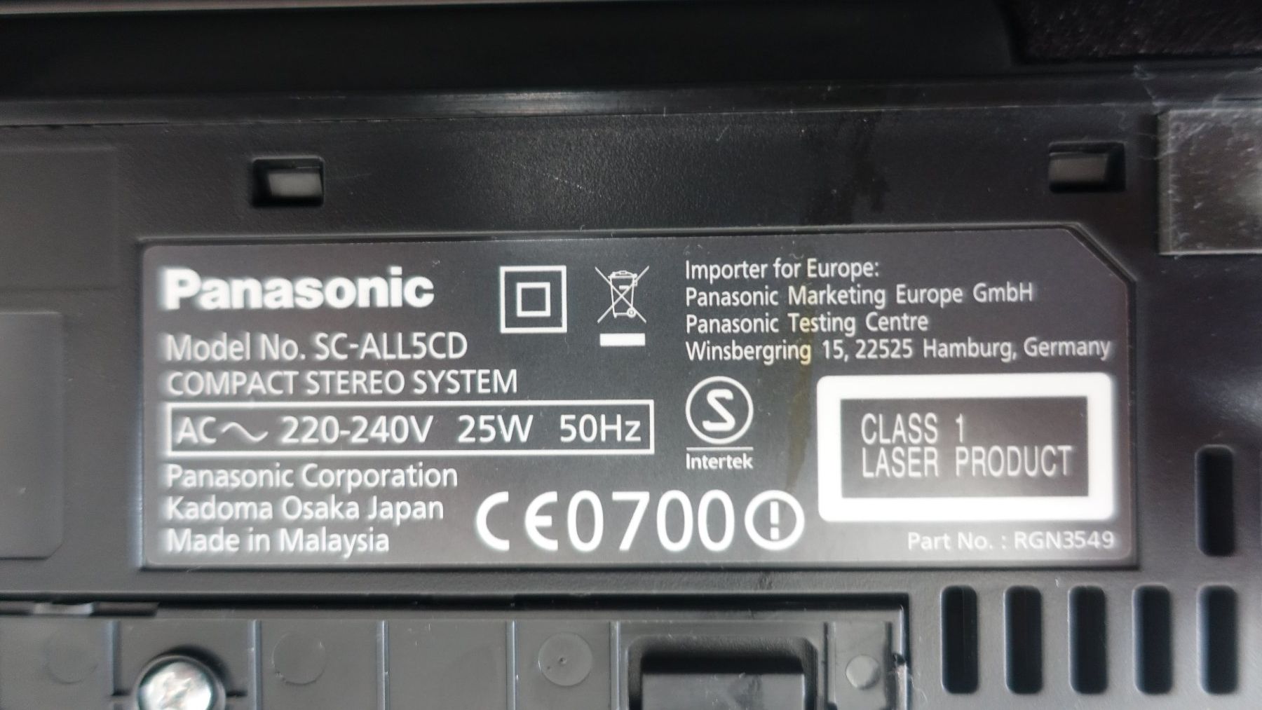 Panasonic Lettore multimediale & Streamer: Panasonic SC-ALL5CD Stereosystem CD MP3 DAB USB Bluetooth... – Usato da Kloten venduto da Swissisland 4