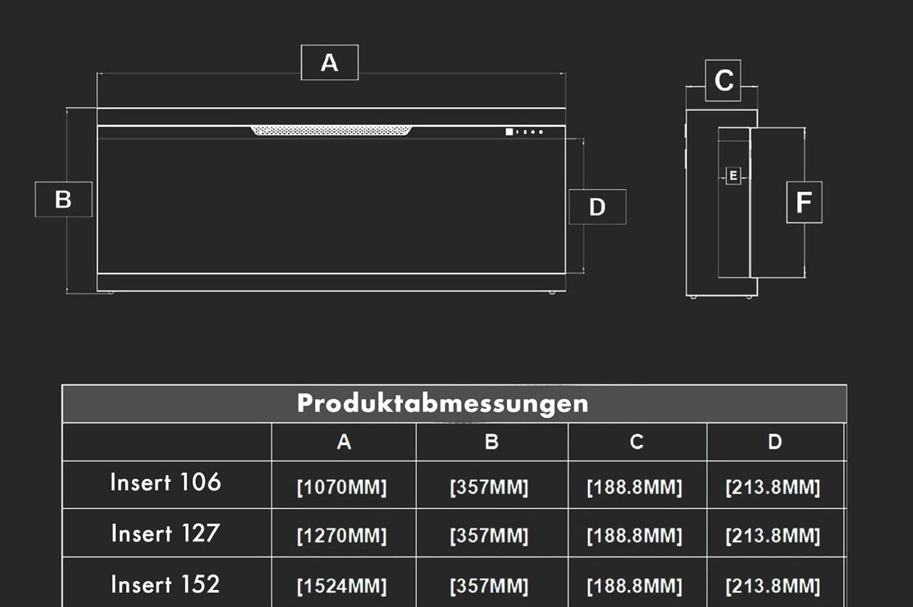 Cheminée: Elektrokamin Insert 152 mit realistischem 3D LED-Feuer - – Neu und originalverpackt aus Amriswil von JaJa-Express 7