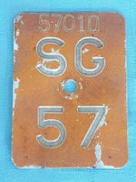 Velonummer SG 57