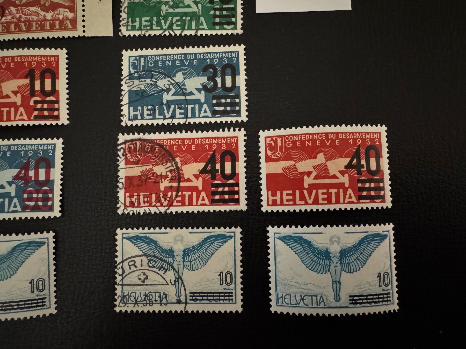 Tutti i francobolli: Flugpostmarken, Auswahl, postfrisch/gestempelt – Usato da Stallikon venduto da HILDECH1 4