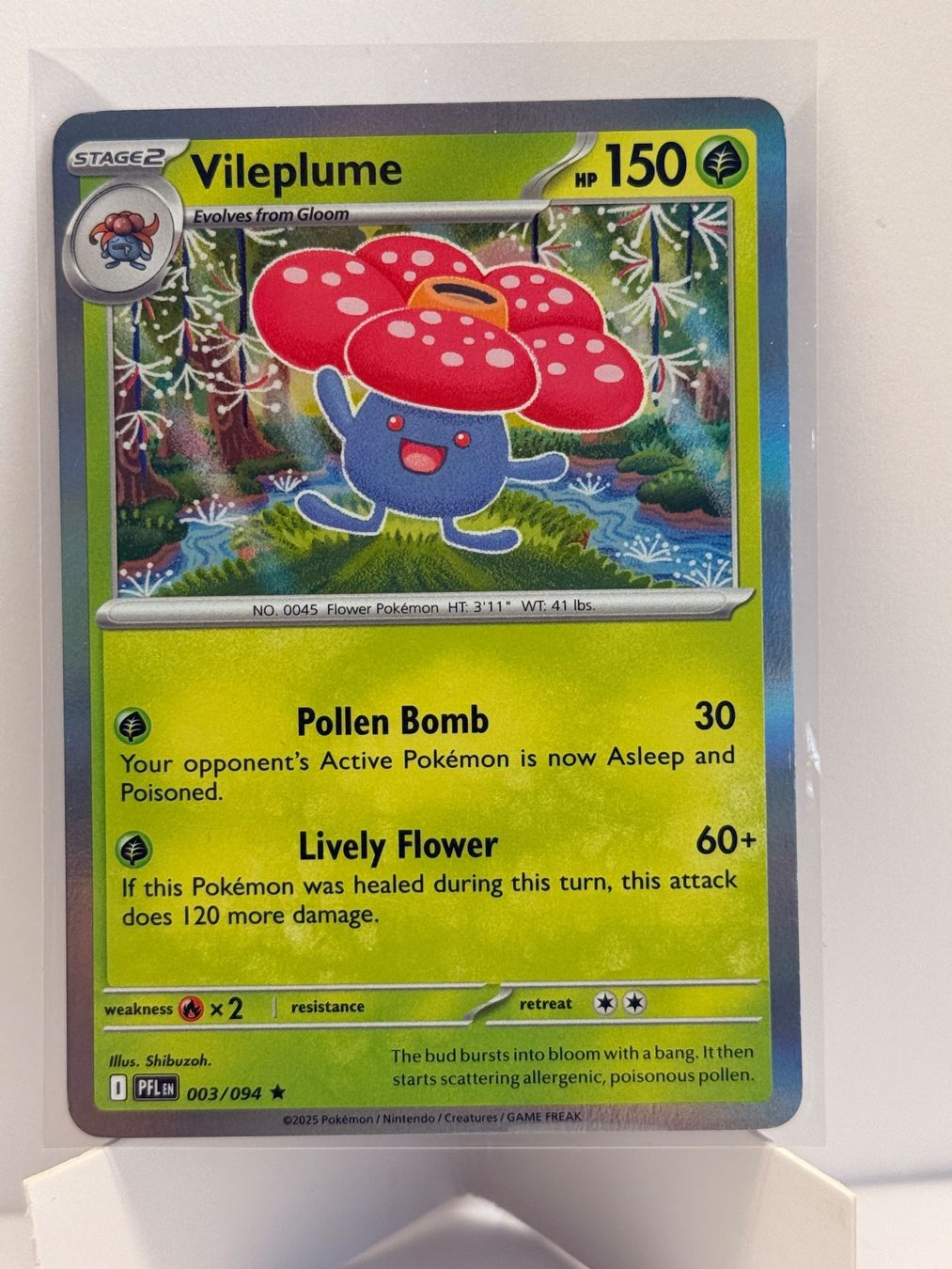 Pokémon Carte collezionabili: Vileplume PFL 003/094  Holo EN NM – Nuovo (secondo la descrizione) da bern venduto da Wankdorf_Retro
