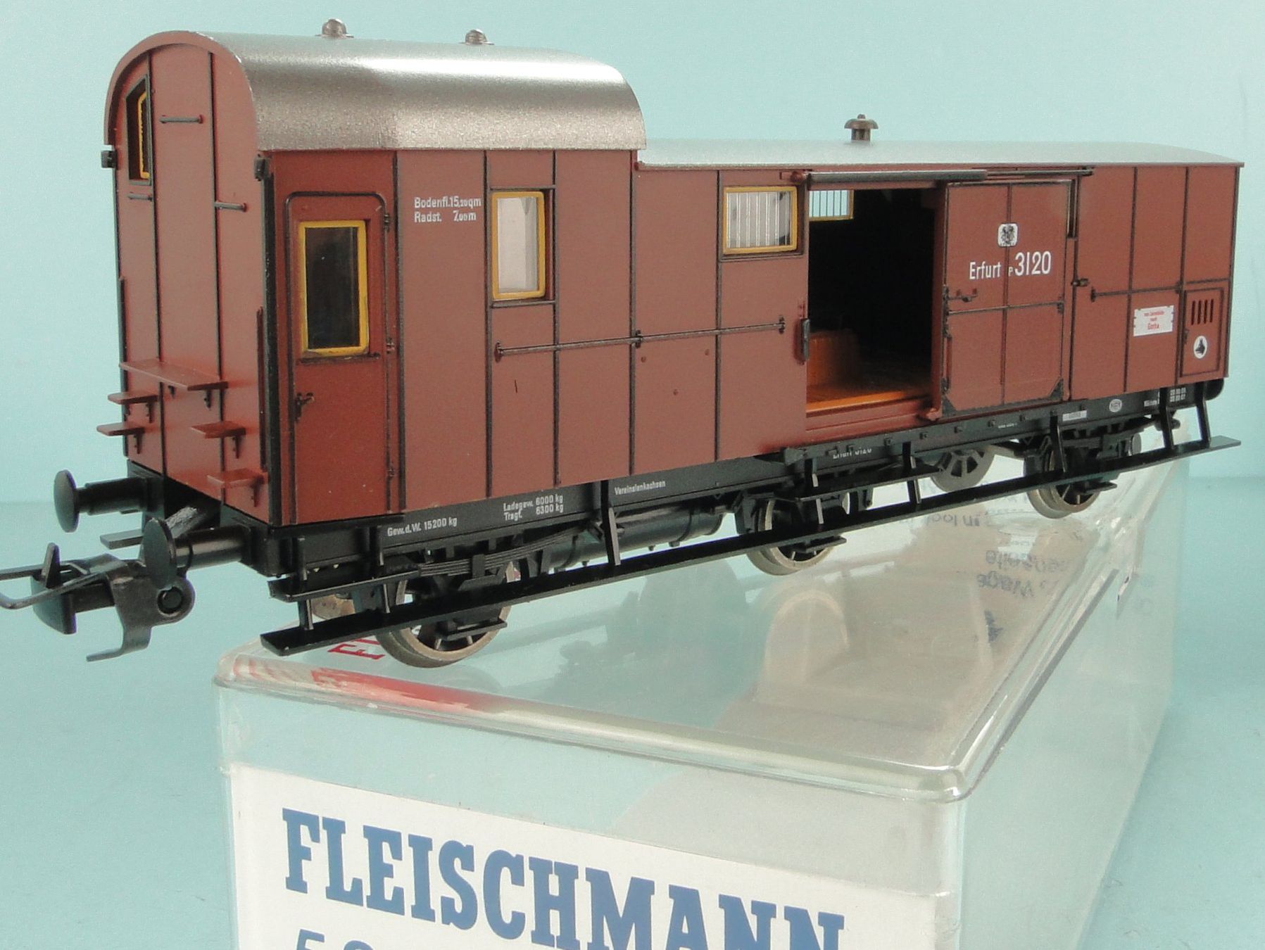 Fleischmann Modellini di ferrovie: Fleischmann 5810 Gepäckwagen Erfurt – Usato da Bülach venduto da cann11