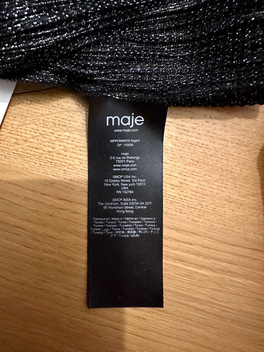 Maje Camicette: Maje long sleeve blouse, tie neck, new with tags – Nuovo e nell'imballaggio originale da Zürich venduto da EShopping81 6