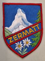 23a/ Zermatt Stoff Wappen Badge Aufnäher St.Gallen Stickerei