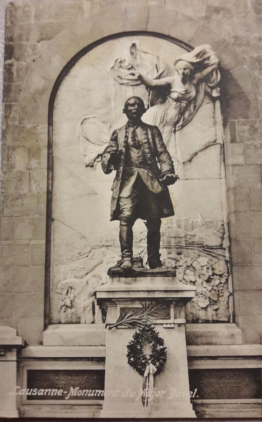 Cartoline postali: Lausanne - Monument du Major Davel – Usato da Delémont venduto da Domdom1
