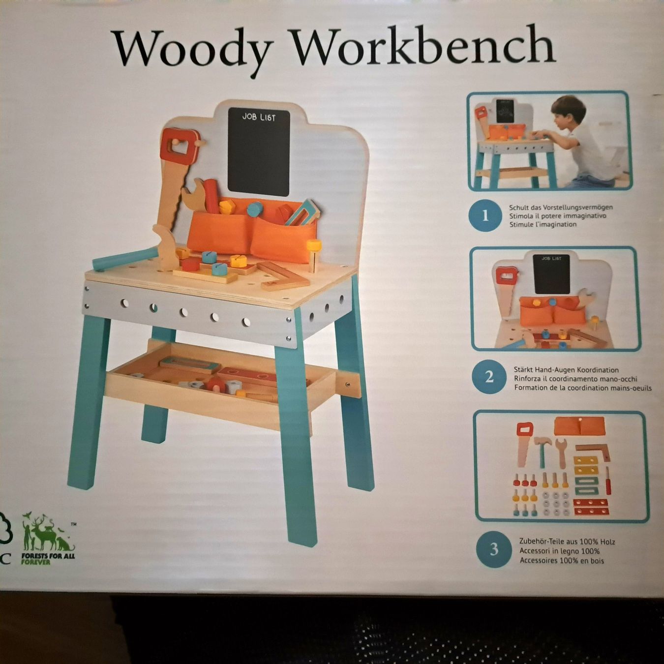 Migros Spielzeuge: Holzwerkbank - Neu Migros – Neu und originalverpackt aus Hägendorf von PRvR