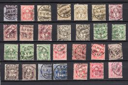 1882 - 1906  Ziffermuster   Etat voir Photos